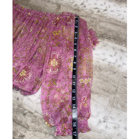 NWT💕MISA LOS ANGELES Eva Floral Off Shoulder Top Size XS - Picture 6 of 9